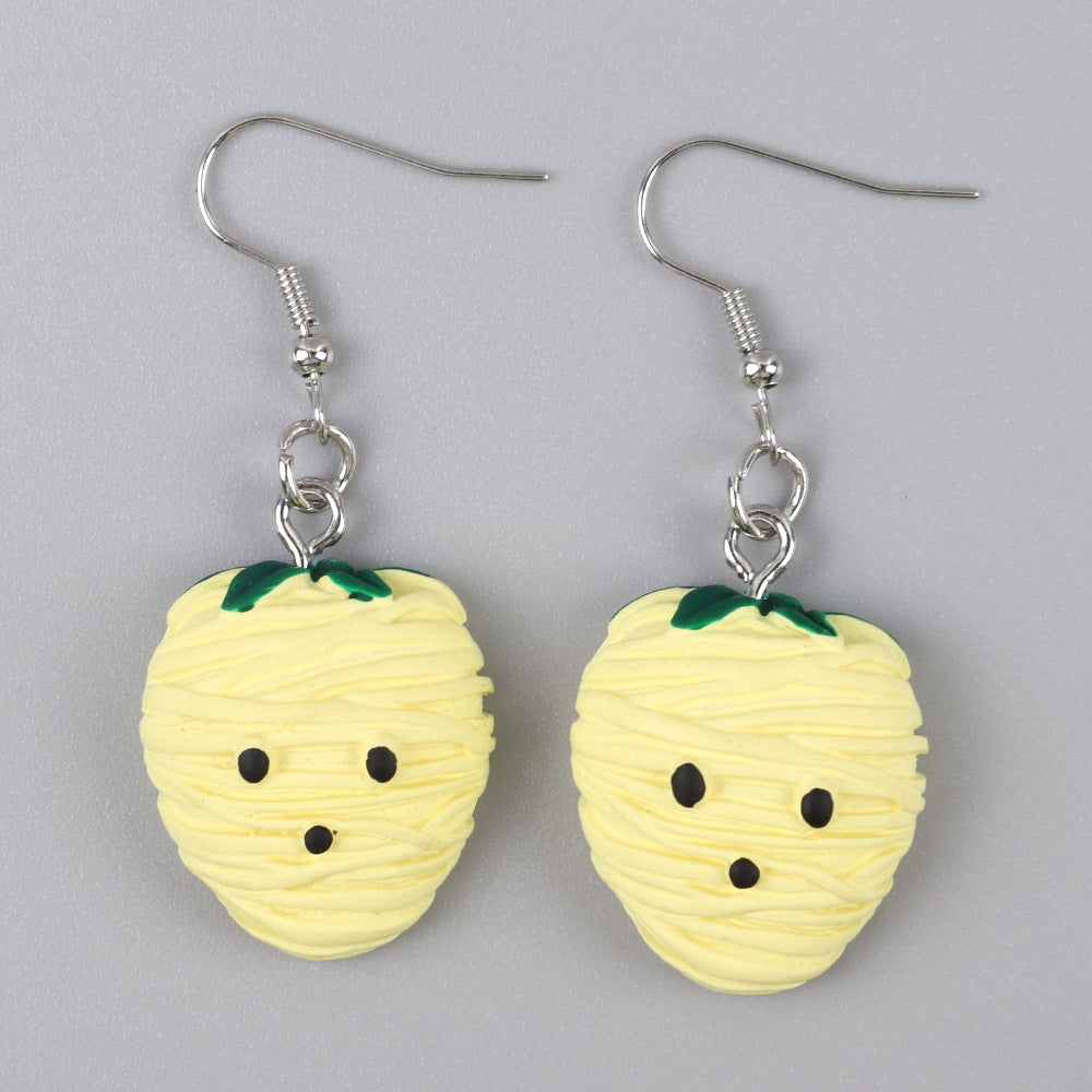 Wholesale  Ghost   Carnival Night Ghost Ghost Head Doll Blood  Earrings