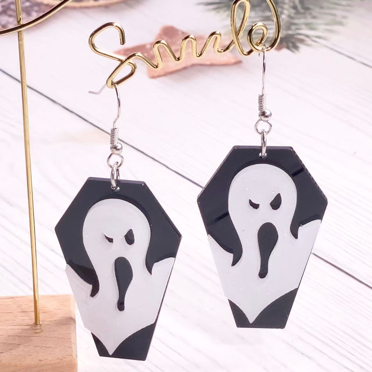 Wholesale  Halloween Print Cute Funny Earrings