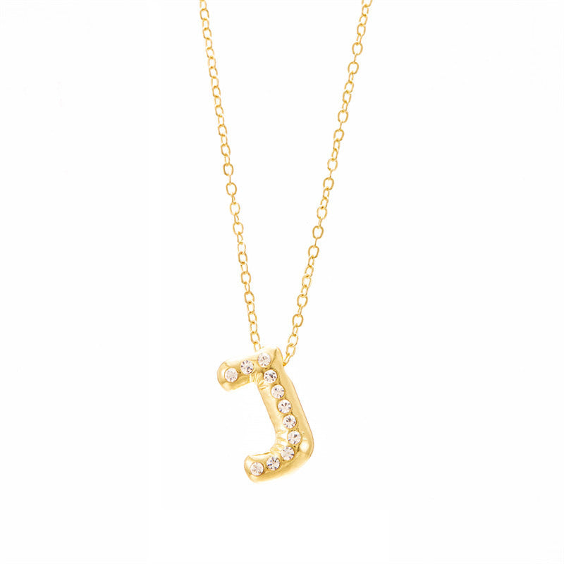 Wholesale Chubby Letter Pendant Clavicle Chain  Necklace