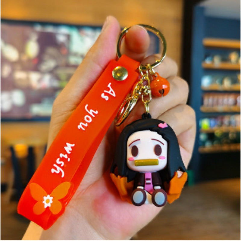 Wholesale Cartoon PVC Soft Keychain Cute Keychain ACC-KC-DingMing001