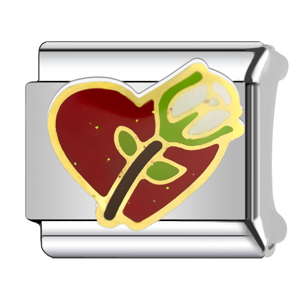 Wholesale   Italian Charm Bracelet 9mm DIY wedding Creative Stainless Steel Composable Bracelet