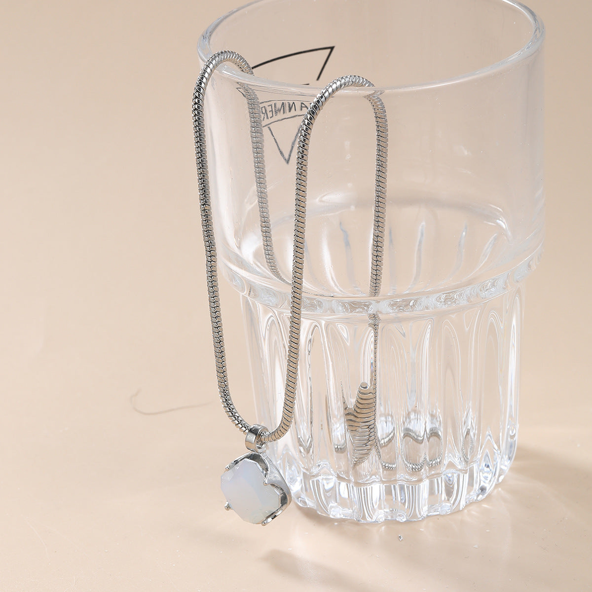 Wholesale square colored diamond alloy necklace sweater chain ACC-NE-JL001