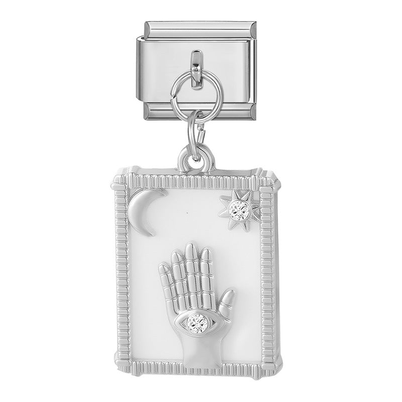 Wholesale Italian Charm Bracelet 9mm DIY Splicing Cute Creative Stainless Steel Composable Bracelet