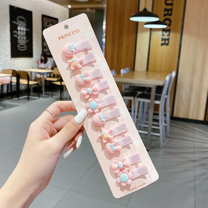 Wholesale Acrylic Cartoon cute  hairpin set