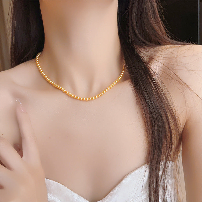 Wholesale Vintage Pearl Necklace Light Luxury Necklaces Sweater Chain ACC-NE-Miaosi014