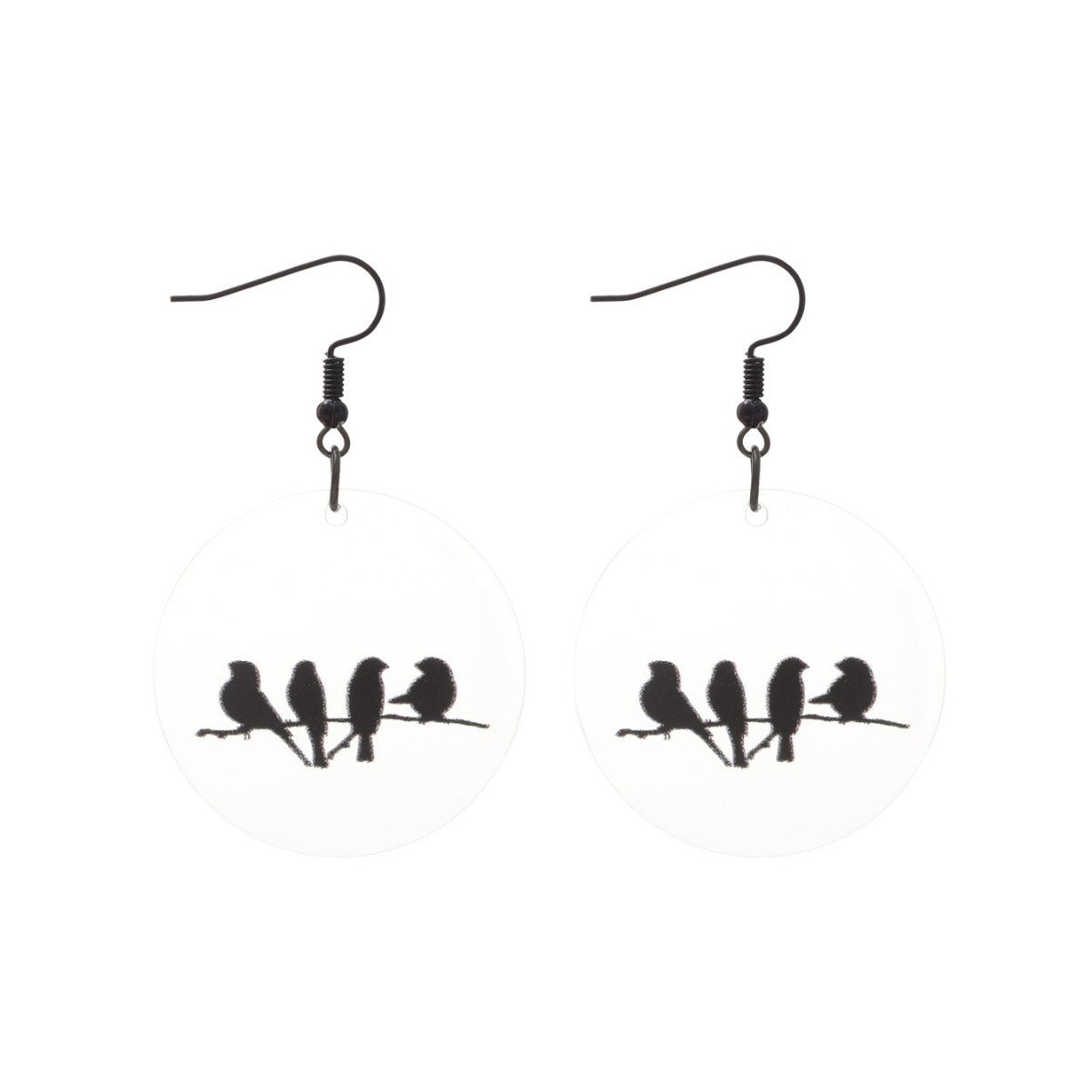 Wholesale  Butterfly Printing Acrylic Earrings