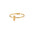 Wholesale stainless steel plated 18k real gold 26 English letter ring
