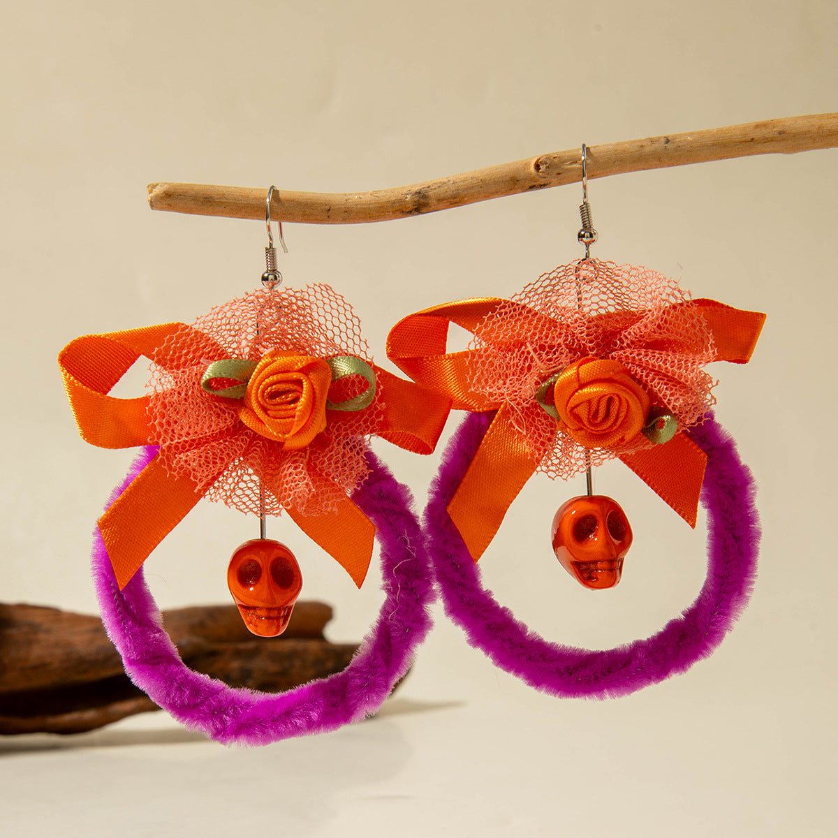 Wholesale Halloween Pumpkin Earrings