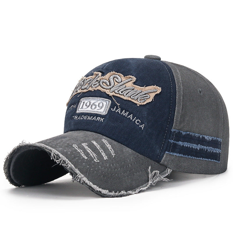 Wholesale Ripped Washed Distressed Embroidered Baseball Cap Hat ACC-HT-ChenGuan006