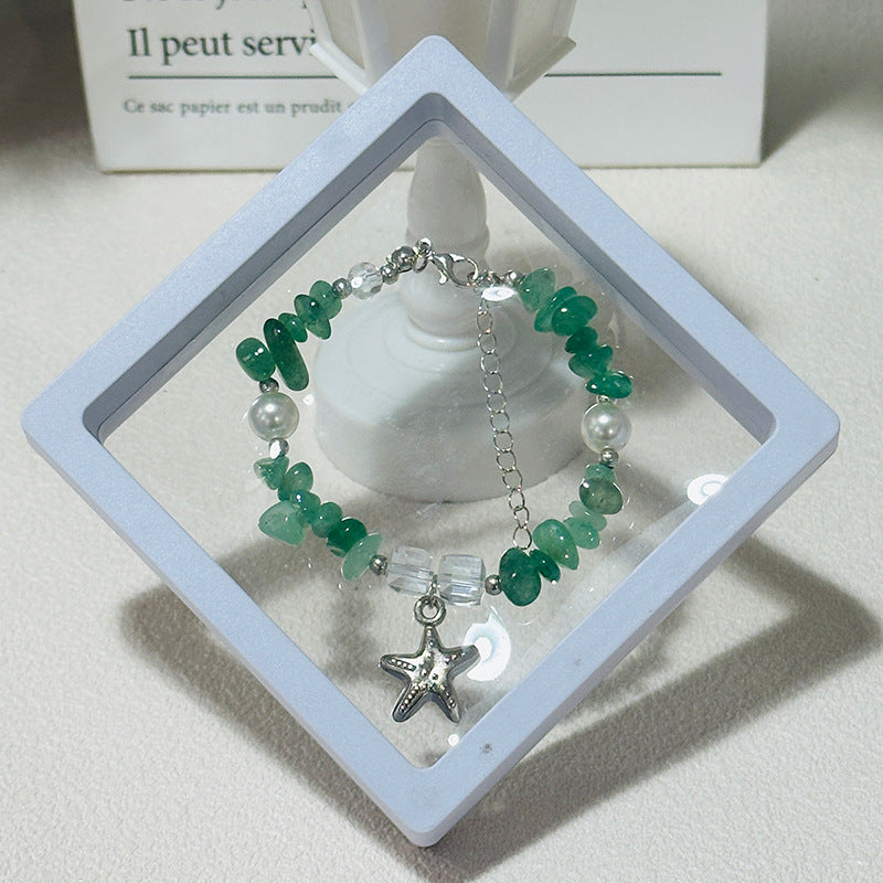 Wholesale  natural crystal irregular gravel bracelet