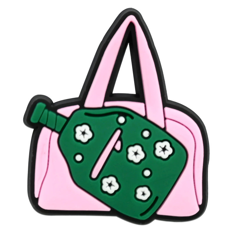 Wholesale Random 100pcs Pickle Ball PVC Soft Rubber Shoe Buckle Decoration ACC-SC-RYY078