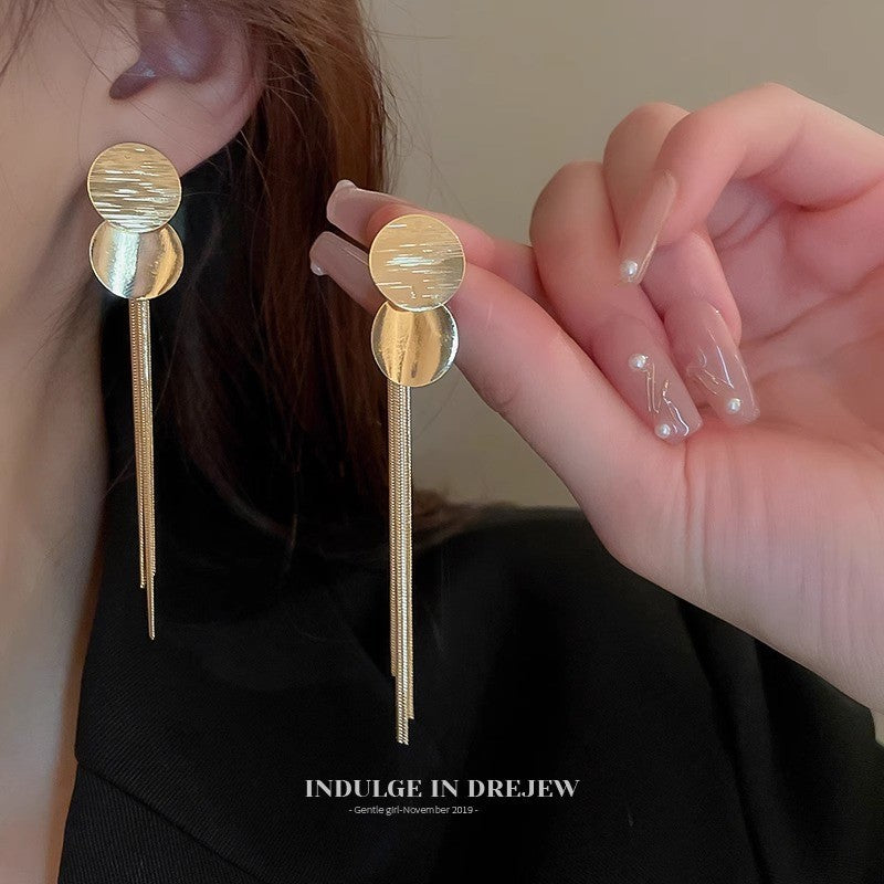 Wholesale Long Tassel Earrings 925 Silver Needle Earrings ACC-ES-Yixin003