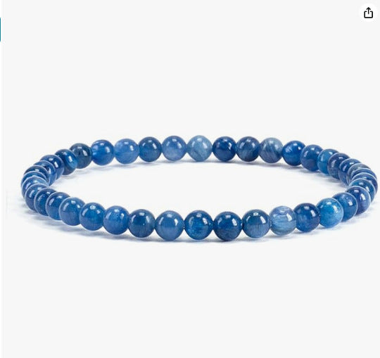 Wholesale Natural stone bracelet elastic rope beaded 8mm chalcedony agate hand-woven bracelet