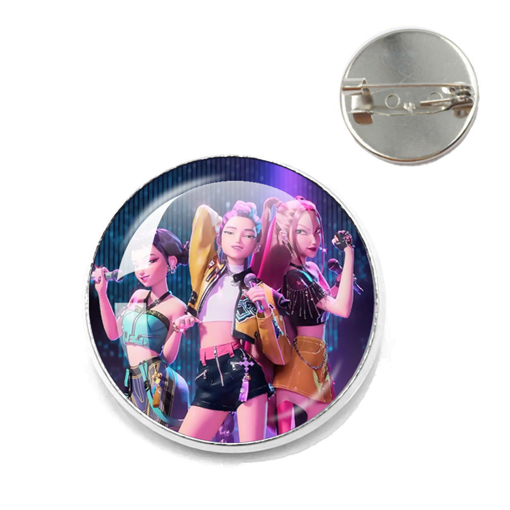 Wholesale  Kpop Time Gemstone Brooch  ACCVIP