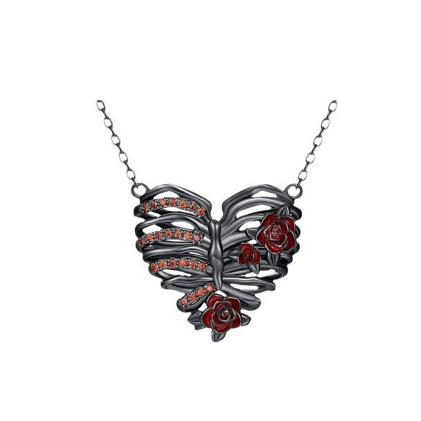 Wholesale Valentine's Day Gothic Heart Necklace