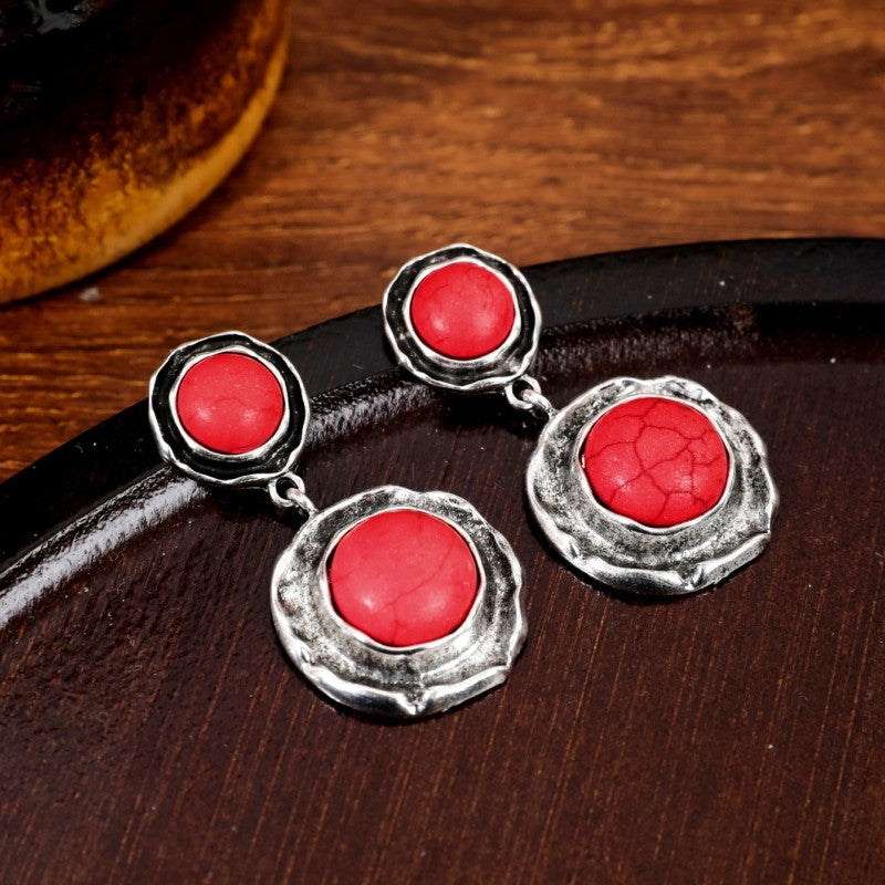 Wholesale Ethnic Turquoise Earrings ACC-ES-JunJie016