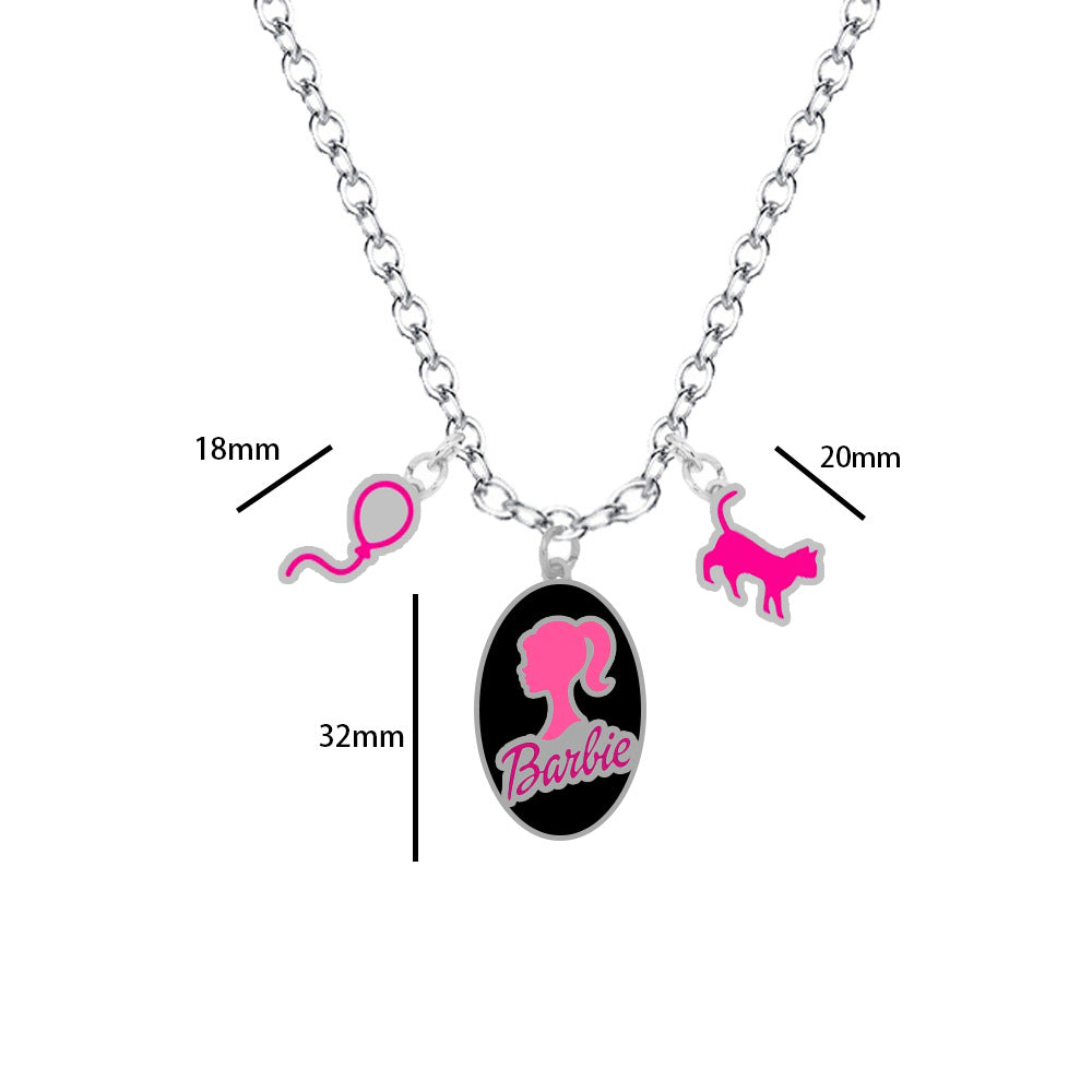 Wholesale Cartoon Anime Cute Titanium Steel Necklaces ACC-NE-YBY005