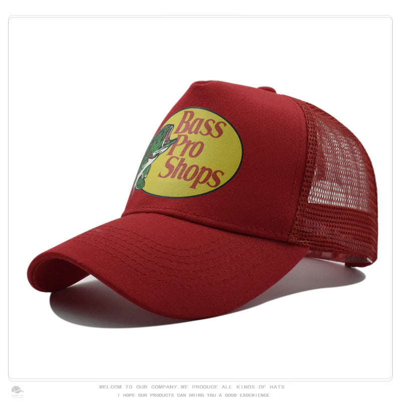 Wholesale Solid color printed outdoor fishing sun protection men' s baseball cap hat