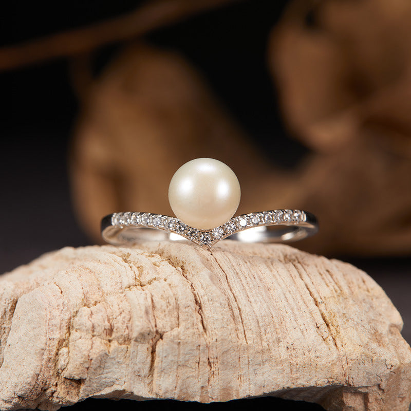 Wholesale  S925 Sterling Silver 18K Natural Freshwater Pearl Earrings