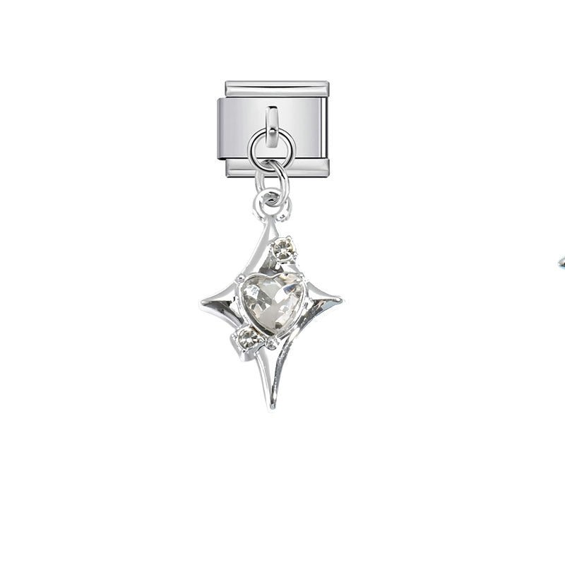 Wholesale Star and Moon Alloy Pendant - Fashion Jewelry Accessory for Boutique Resale