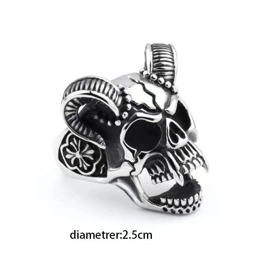Wholesale Alloy Electroplated Goat Head Ring Vintage Style for Men Women Fashion Accessory