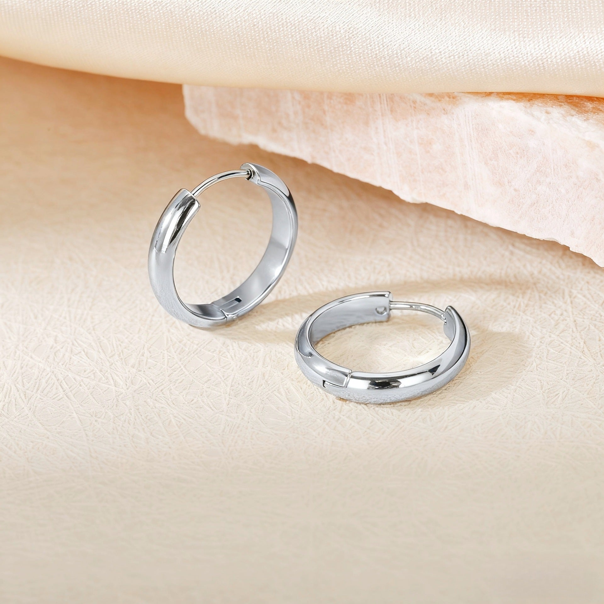 Wholesale Steel titanium hoop earrings