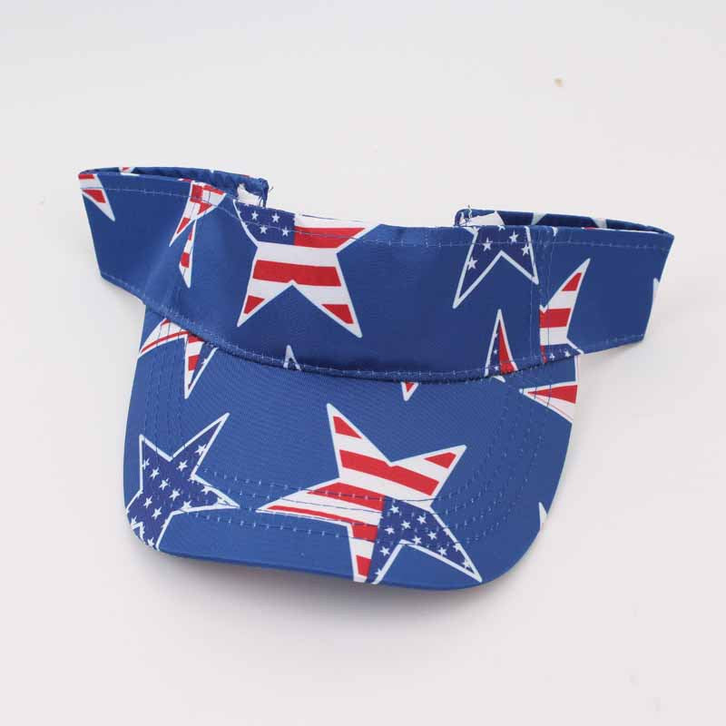 Wholesale American Independence Day Stars and Stripes Hollow Hat Sun Hat ACC-HT-YeTong001