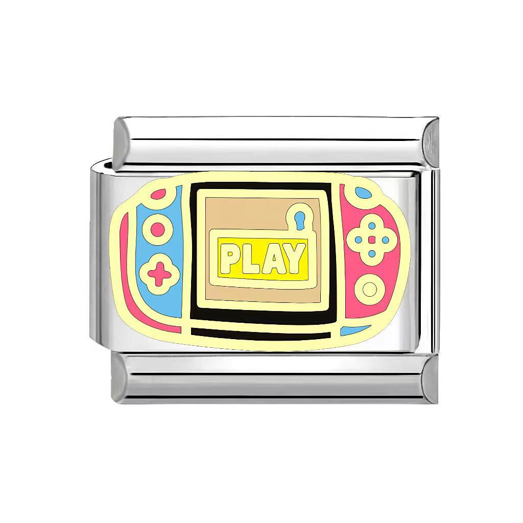 Wholesale Italian Charm Bracelet 9mm DIY Splicing travel   Creative Stainless Steel Composable Bracelet