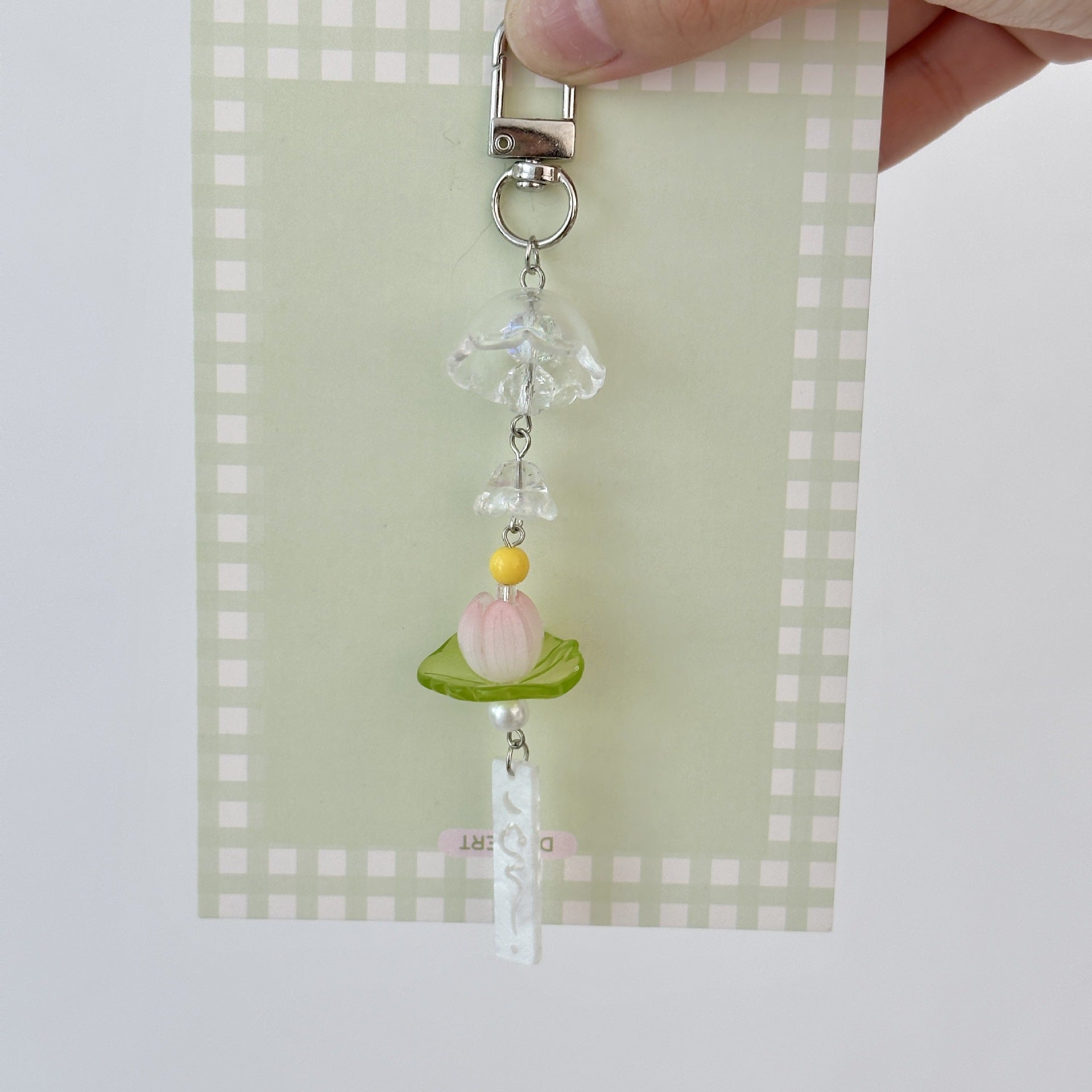 Wholesale Lucky Lotus Mobile Phone Chain Keychains