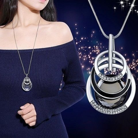 Wholesale sweater chain  luxury long necklace