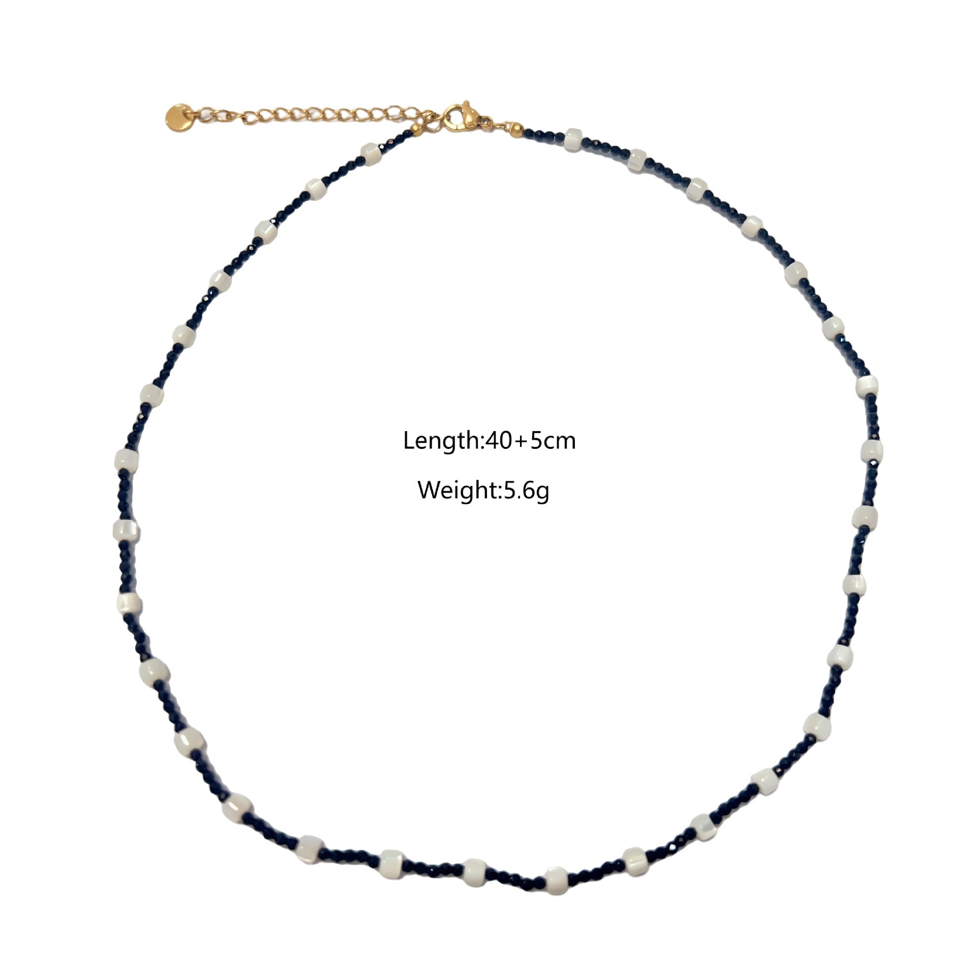 Wholesale natural stone pearl element beaded necklace stainless steel shell pearl pendant necklace