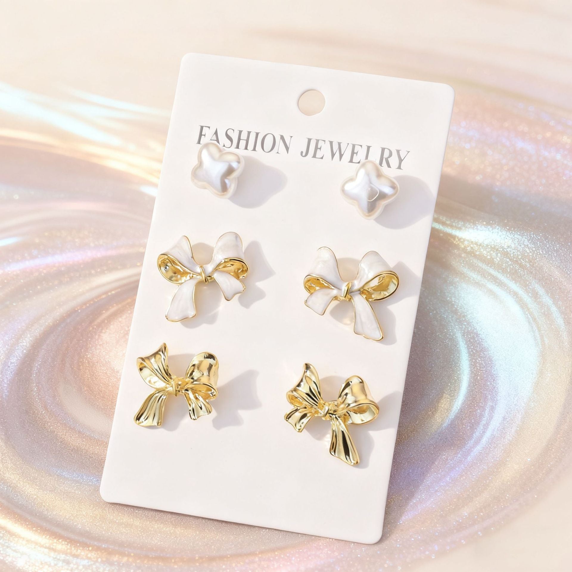 Wholesale Elegant and unique bow starfish earring