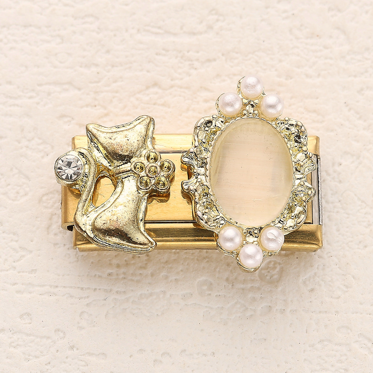 Wholesale 10pcs Italian Charm Bracelet 9mm DIY Splicing Cute Creative Stainless Steel Composable Bracelet