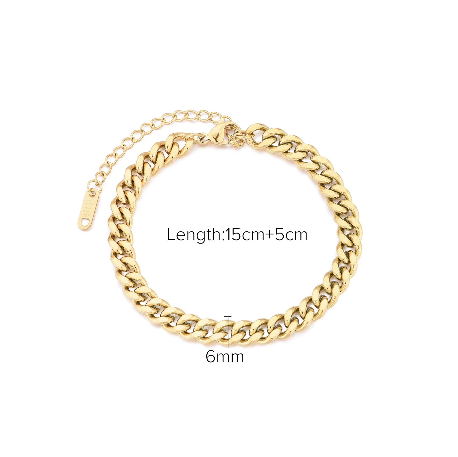 Wholesale Stainless Steel Cuban Bracelet 18k Gold Vacuum Vintage Titanium Steel Bracelet ACC-BT-Jied002
