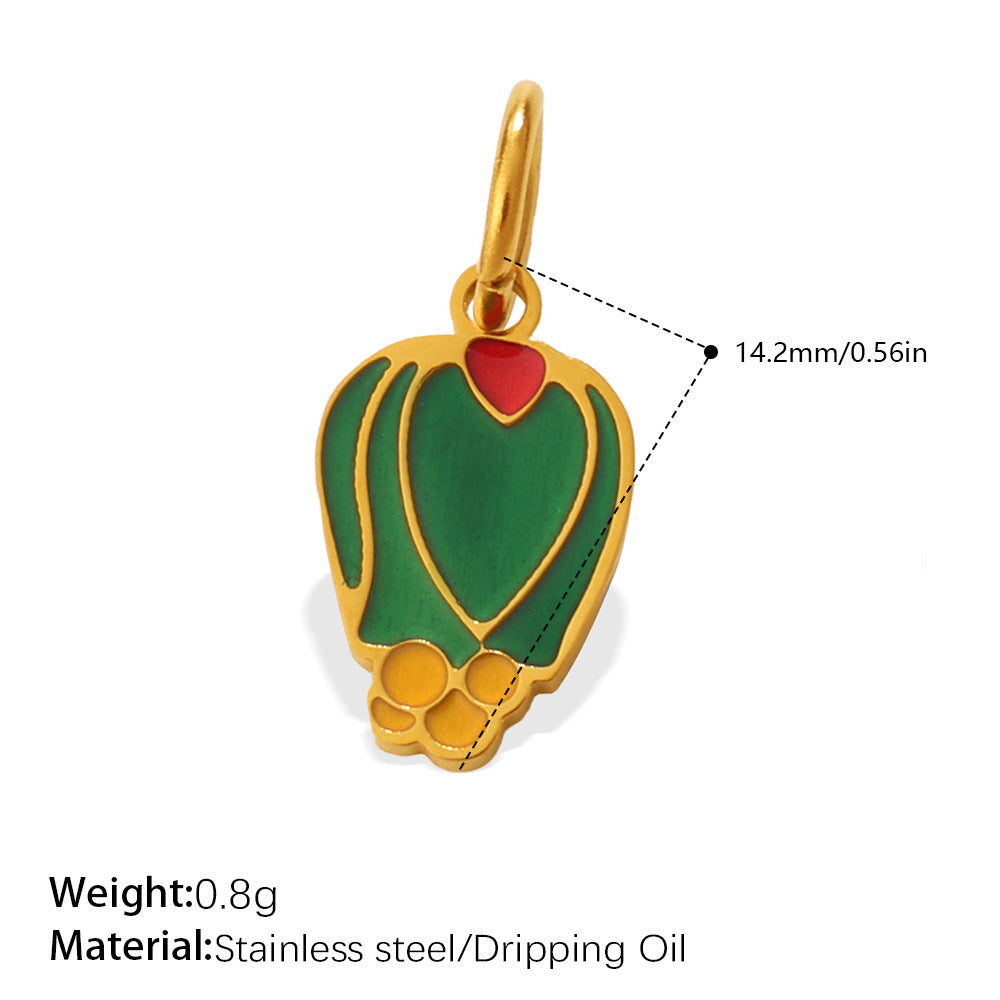 Wholesale Vegetable Series Dripping Oil Charms for Jewelry