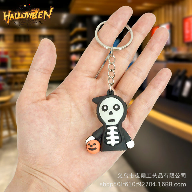 Wholesale Cartoon Halloween Pumpkin Keychains ACC-KC-Yexiang001