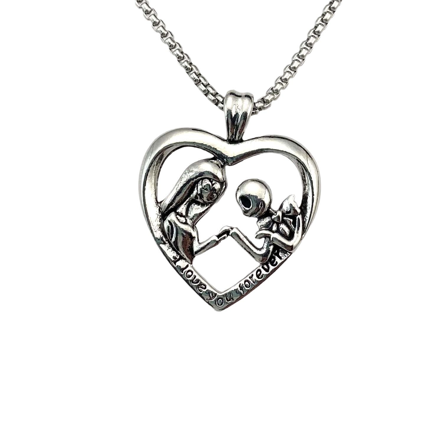 Wholesale Valentine's Day titanium steel heart-shaped luxury necklace