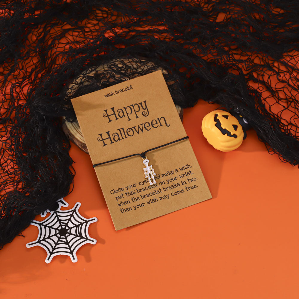 Wholesale  Oil Drop Pendant Evil Pumpkin Ghost Bracelet