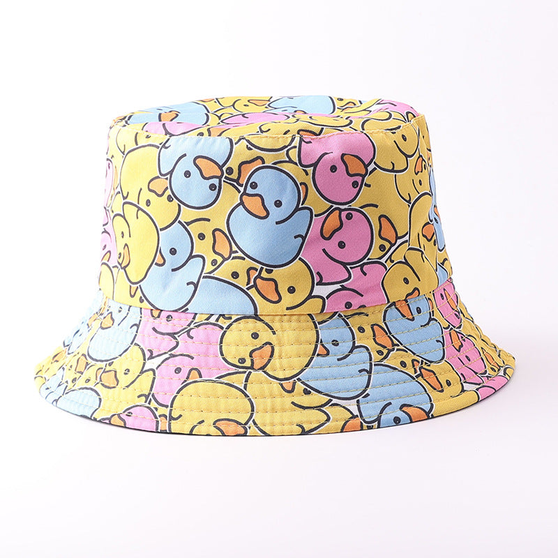 Wholesale Digital Print Yellow Duck Bucket Hat Fashion Party Accessory Gift