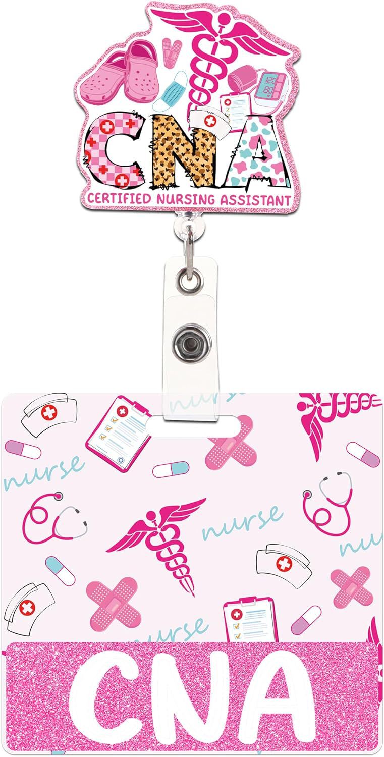 Wholesale Glitter Nurse Acrylic Doctor and Nurse Badge Reels Keychains ACC-KC-ChiHai021