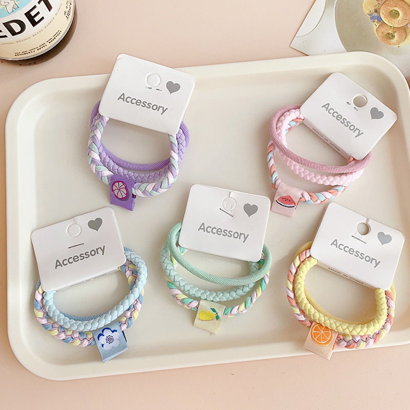 Wholesale 3pcs/set Colorful Rubber Band Hair Ties Hair Scrunchies ACC-HS-Shenb004