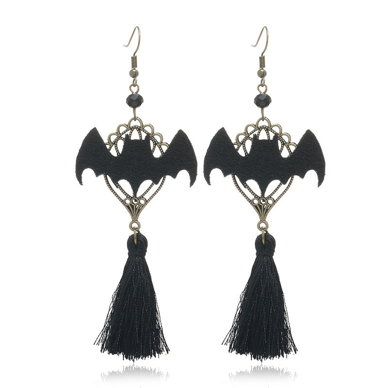 Wholesale  Theme Black Cat Pumpkin Dripping Oil Earrings - Fashion Jewelry Accessory for Party Gift Boutique