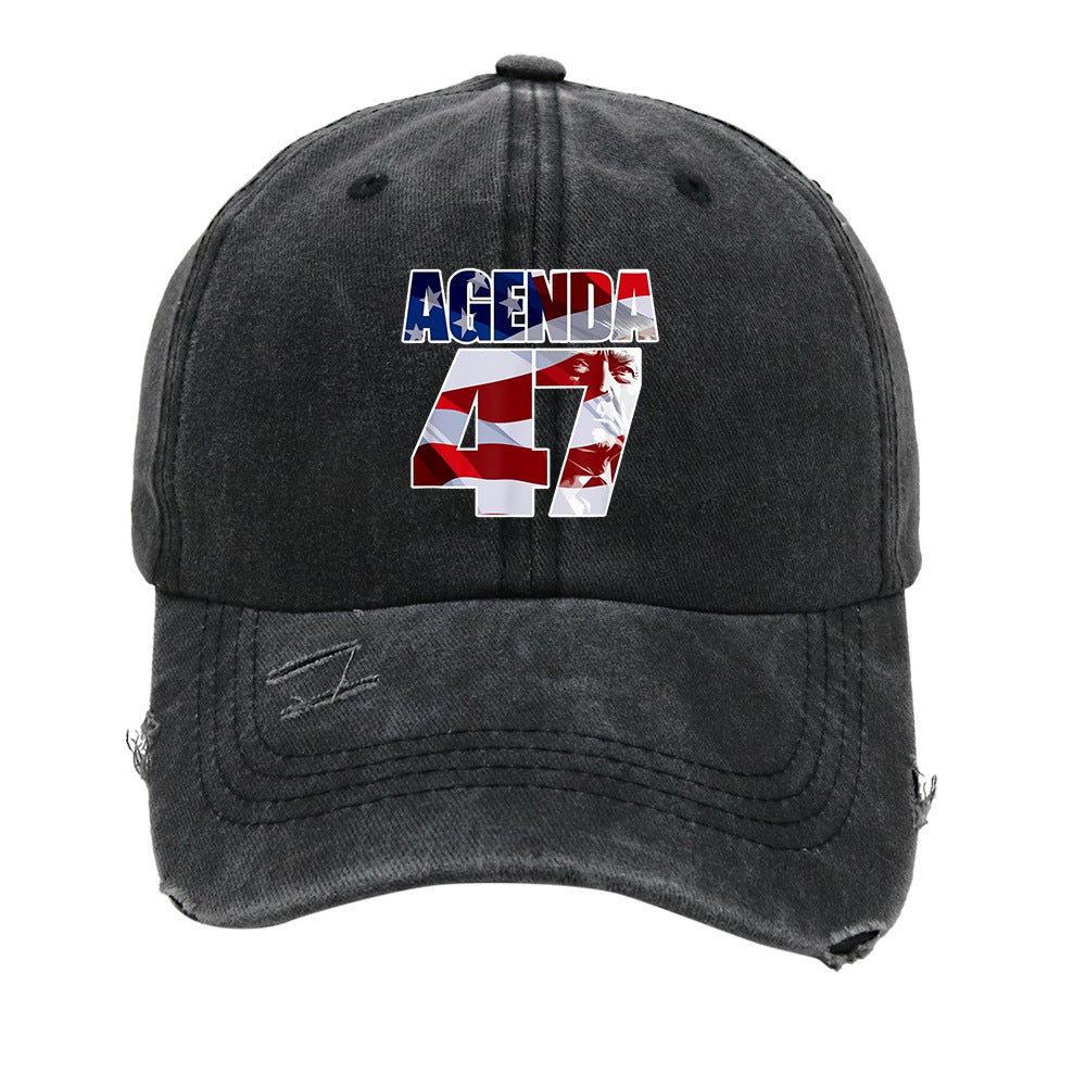 Wholesale  Washed Printed Baseball Cap