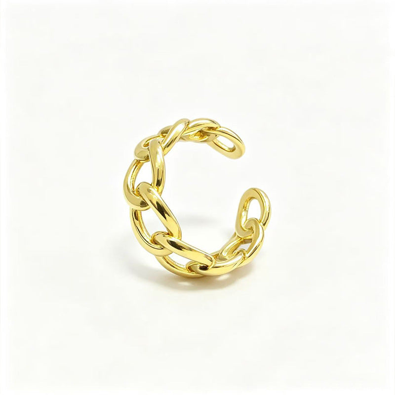 Wholesale Geometric Open Ring with CZ Stones,  Fashion Accessory for Women,  Boutique Resale
