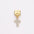 Wholesale 10pcs Italian Charm Bracelet 9mm DIY Splicing Gold Micro-paved Zirconia Pendant Stainless Steel Composable Bracelet