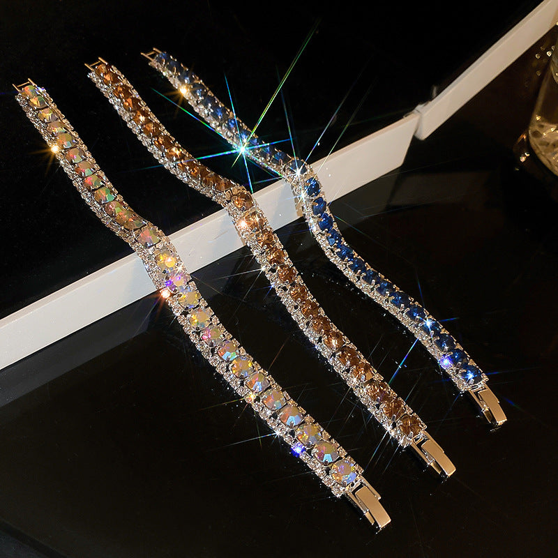 Wholesale Light Luxury High-end Diamond Geometric Buckle Bracelet ACC-BT-JingQiao003