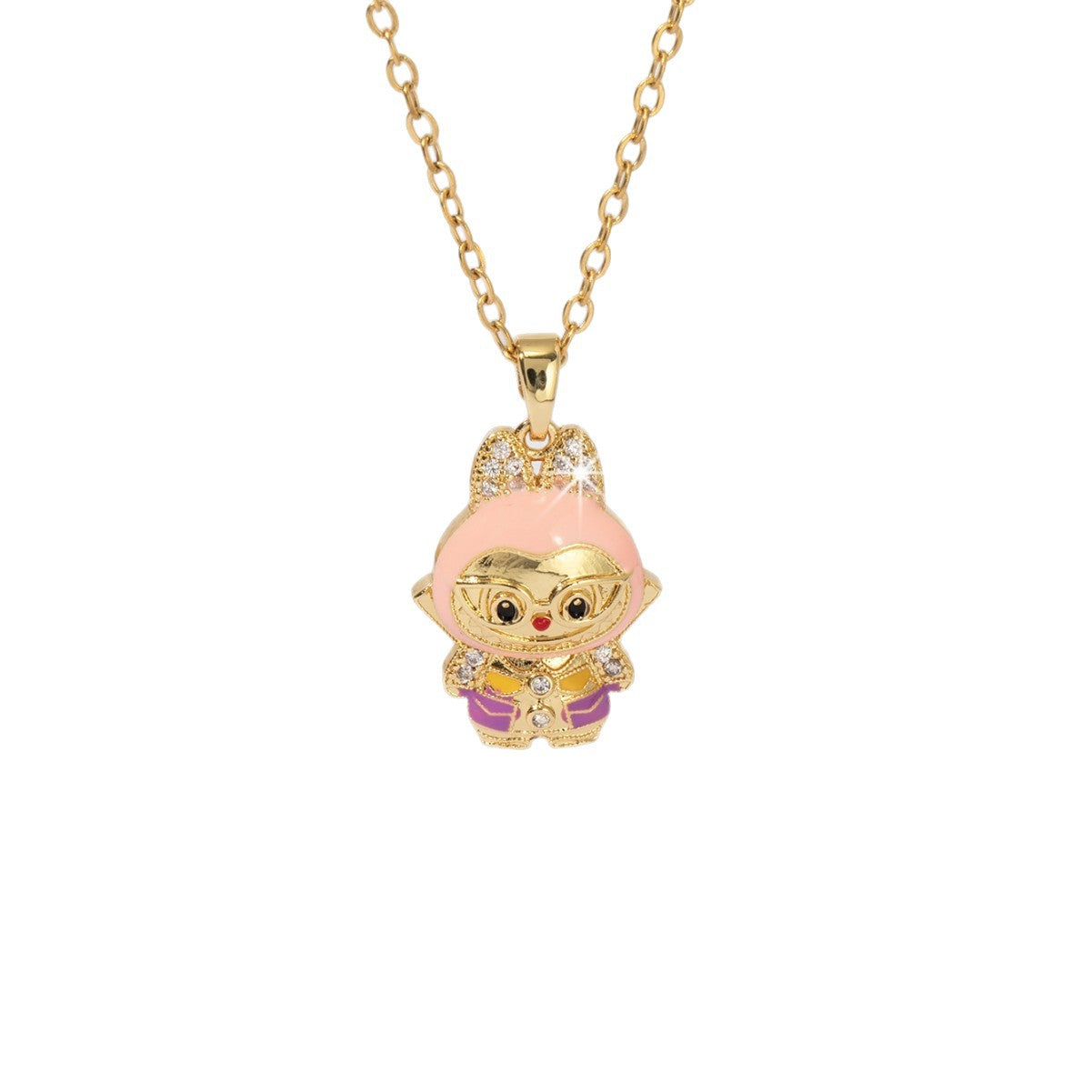 Wholesale stainless steel cute cartoon necklace