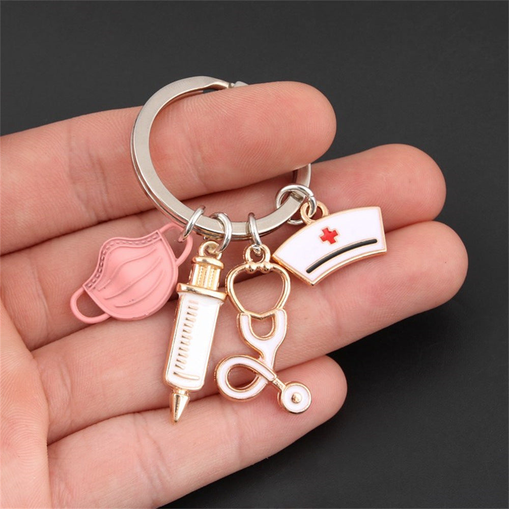 Wholesale Mask Keychain Medical Staff Keychain Nurses Day Keychains ACC-KC-KaWu004