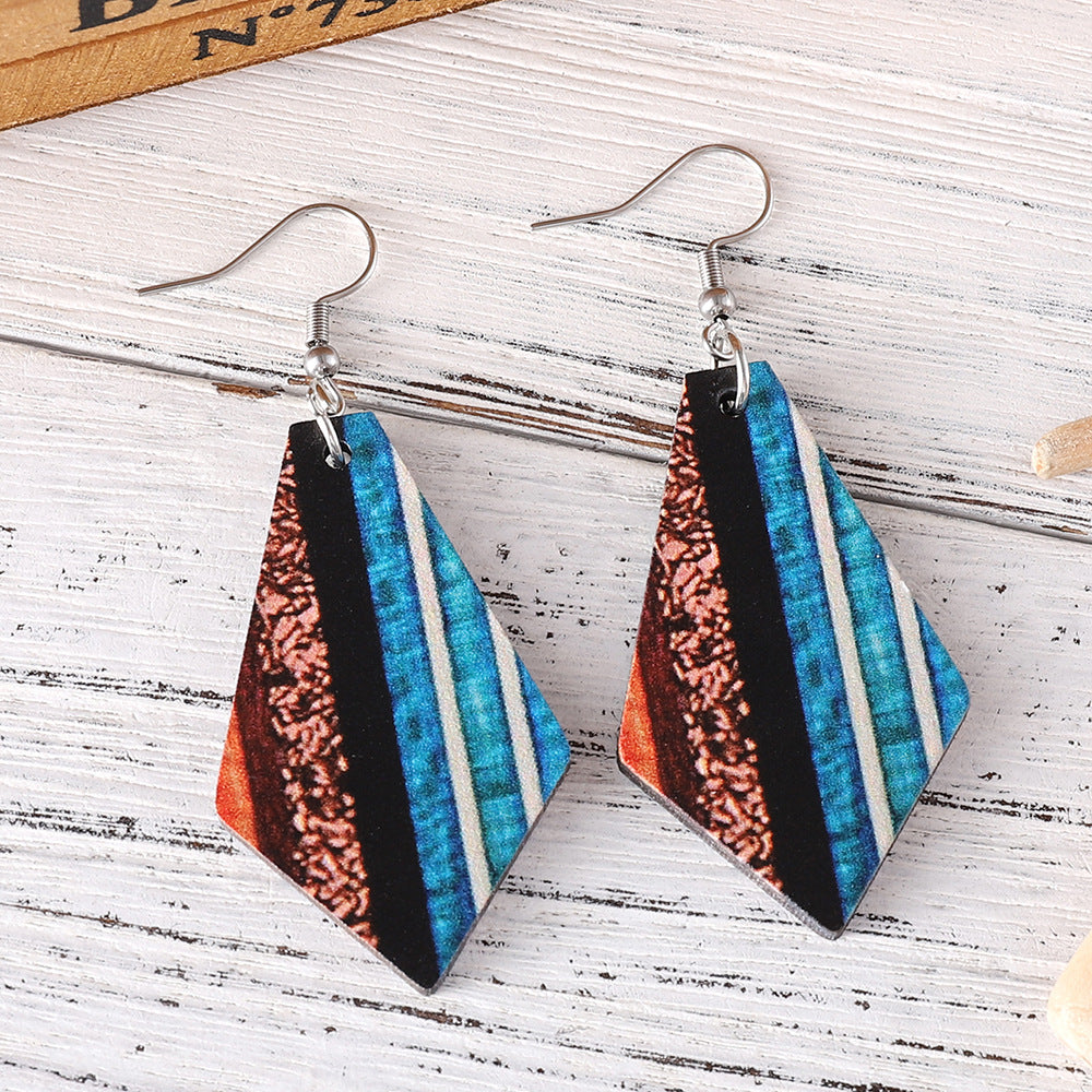Wholesale Western style Bohemian Wood Earrings