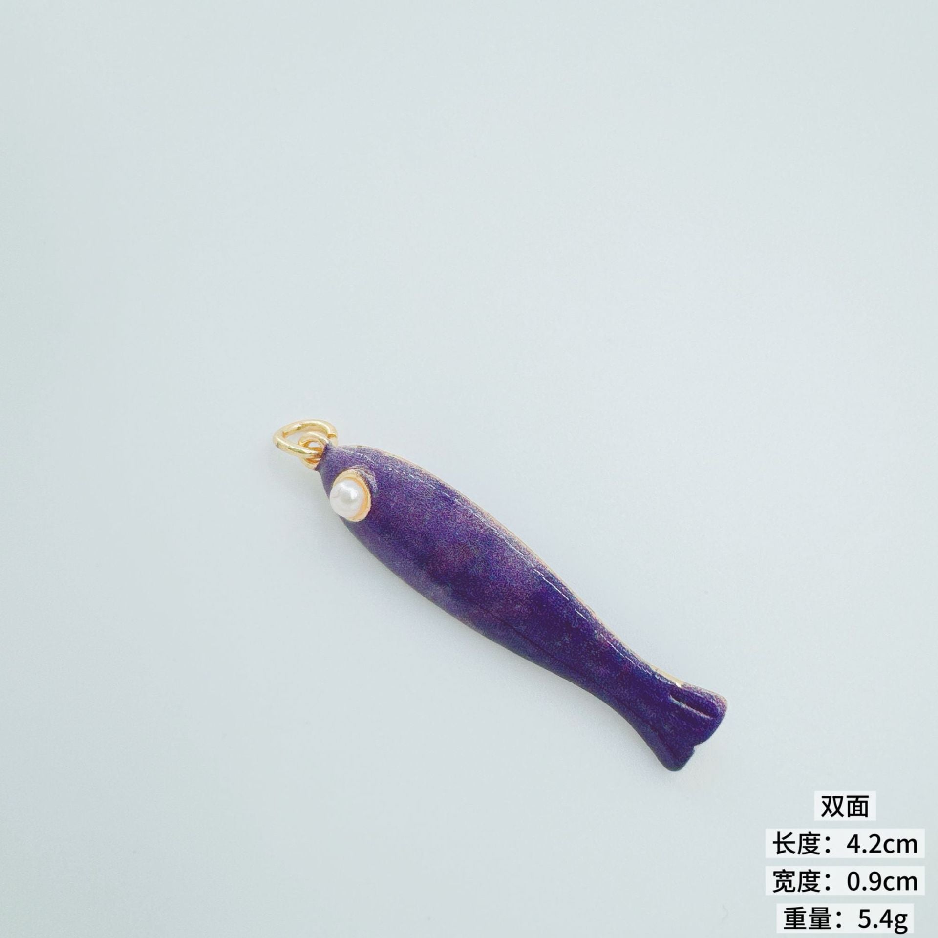 Wholesale Ocean Series Fish Pendant Gold Plated Copper DIY Jewelry Accessory